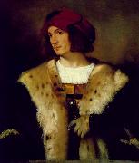TIZIANO Vecellio Portrait of a Man in a Red Cap er China oil painting reproduction